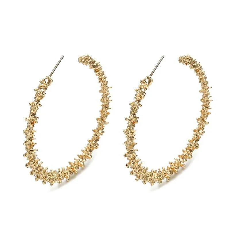 Nugget Hoop Earrings by Hollywood Sensation®