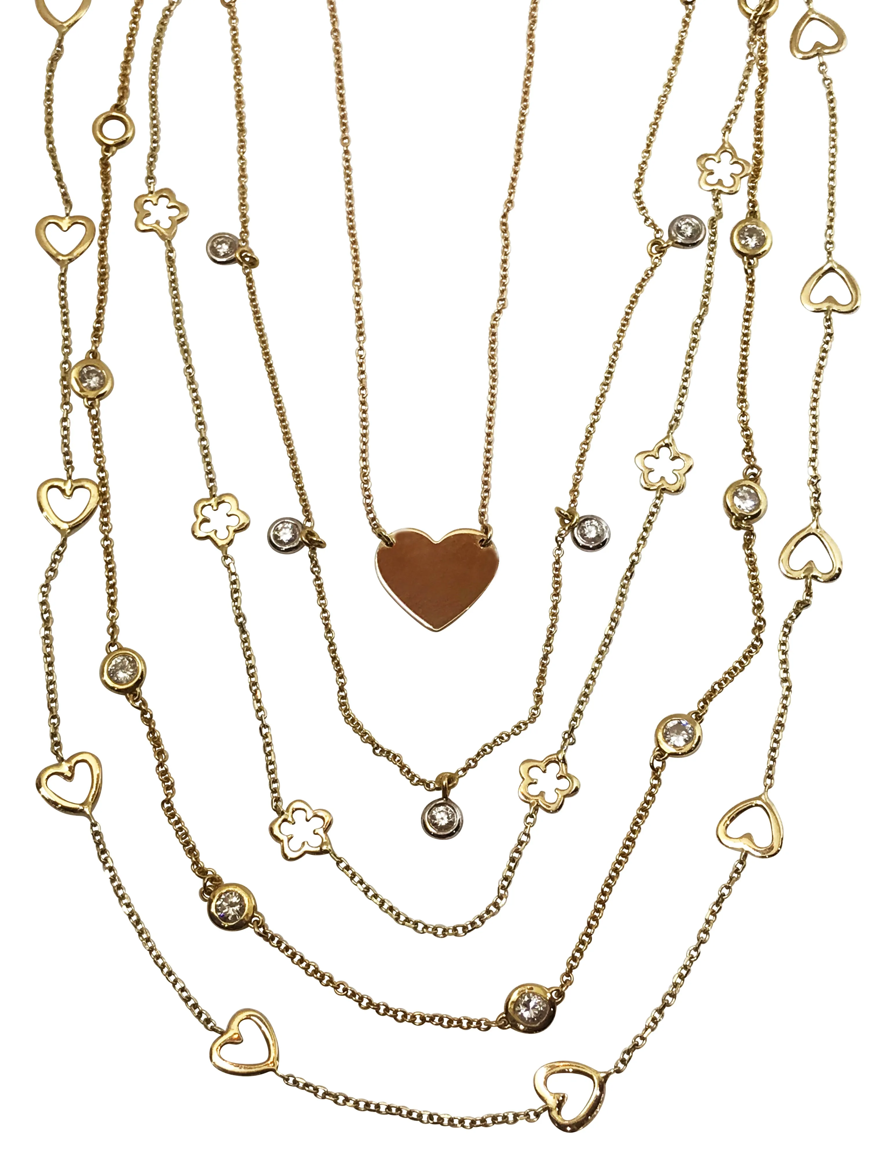 Open Heart Station Necklace