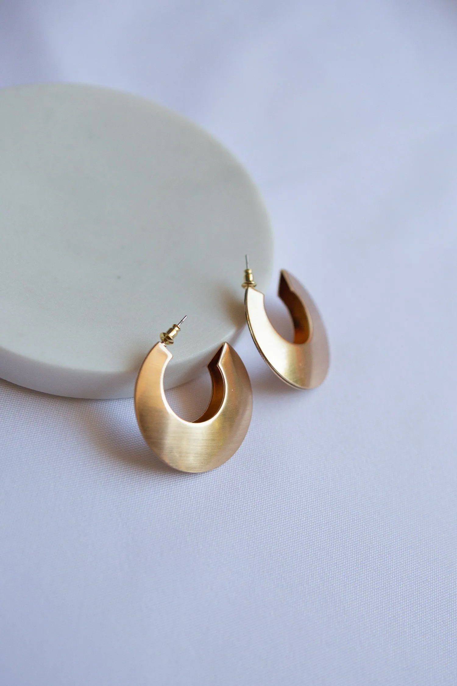 Open Hollow Hoop Earrings