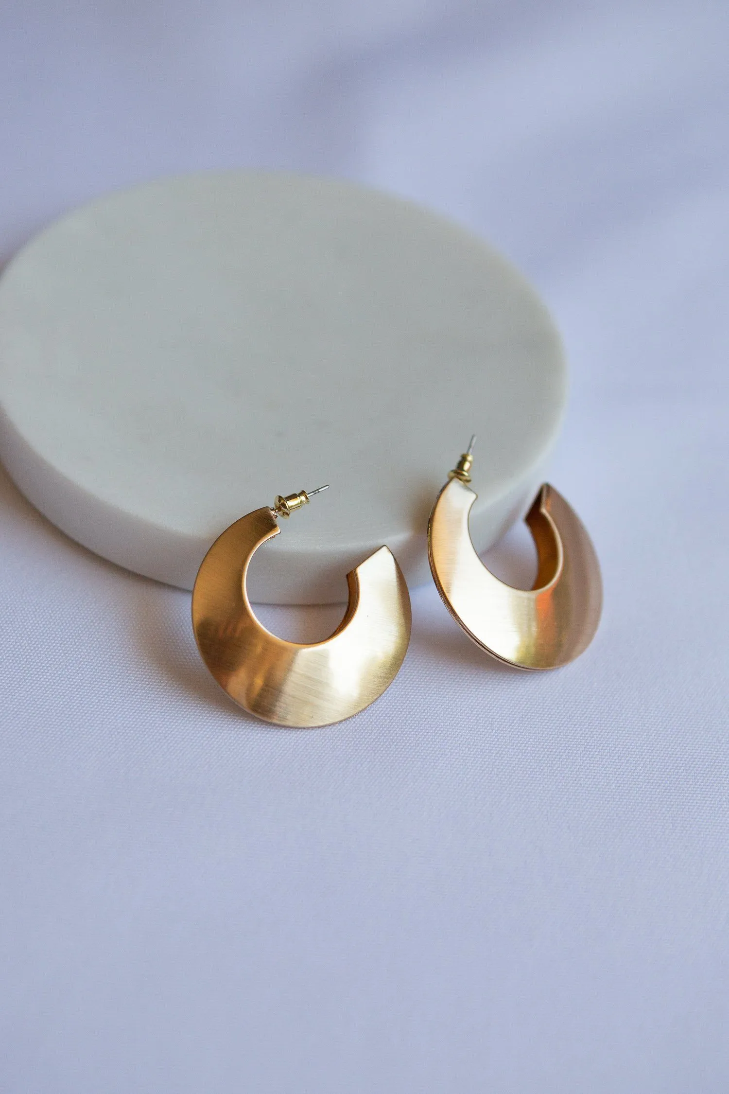 Open Hollow Hoop Earrings