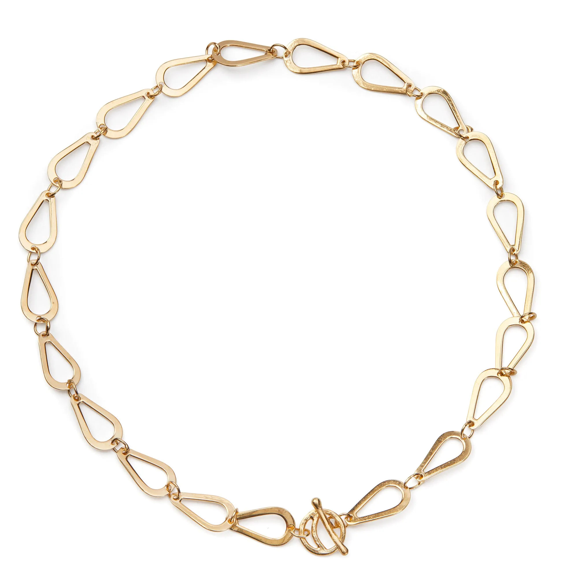 Open Petal Link Necklace
