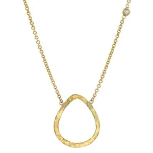 Open Soul and White Sapphire Necklace