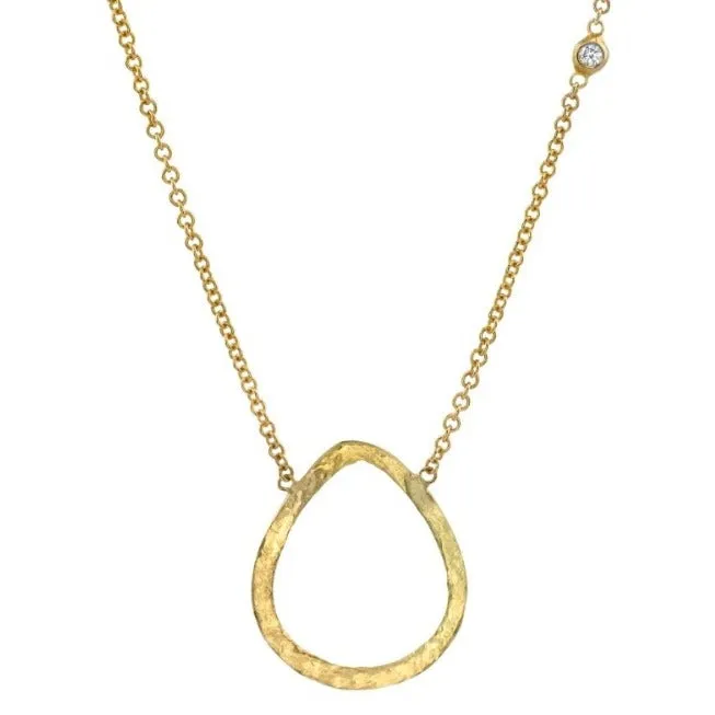 Open Soul and White Sapphire Necklace
