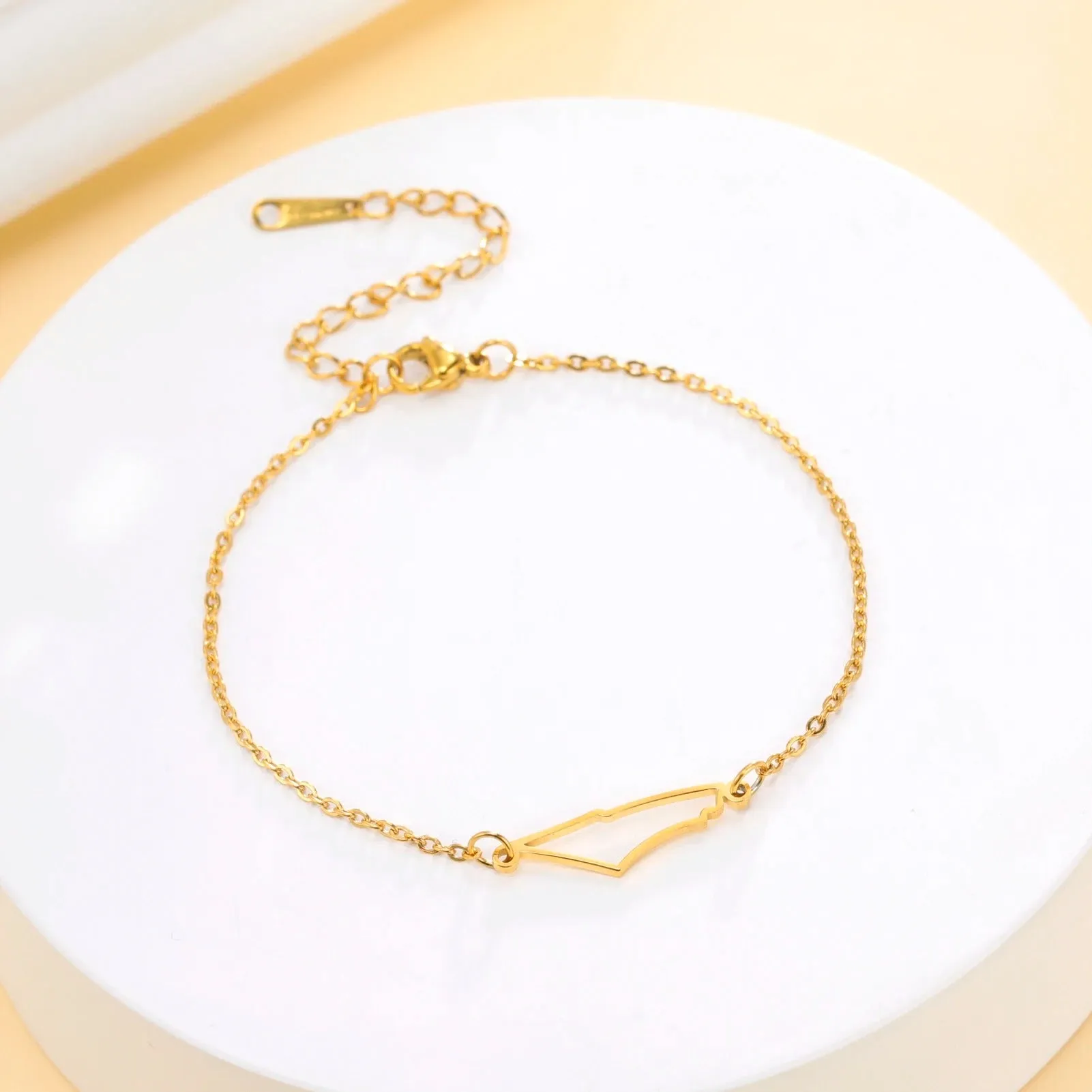 Palestine Map Bracelet