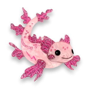 Pancake Axolotl - brooch - Set of 4