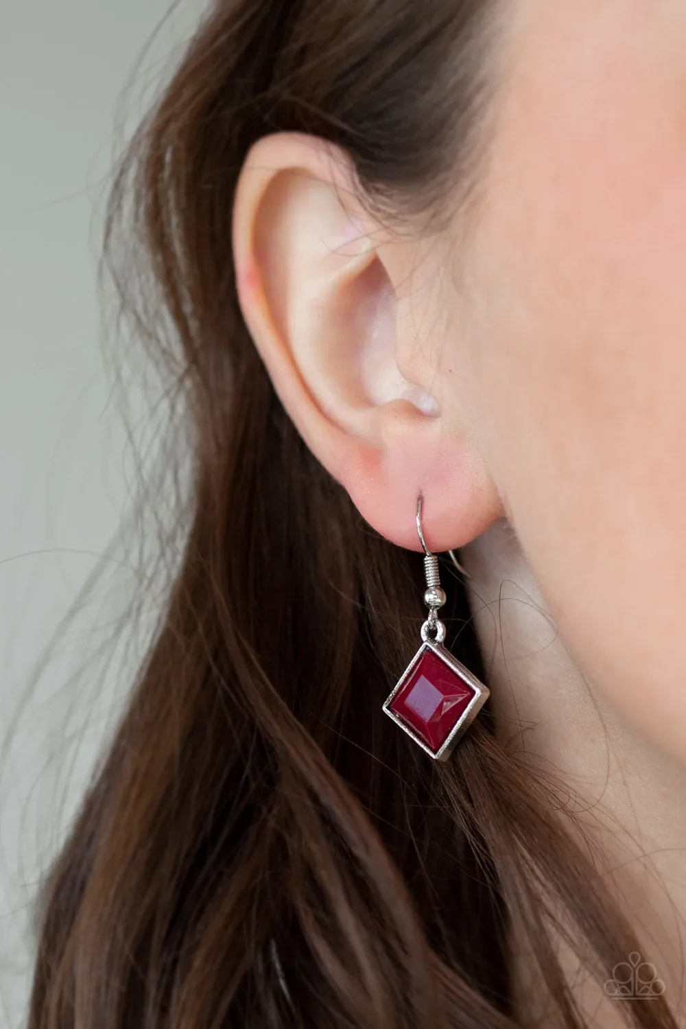 Paparazzi - Feeling Inde-PENDANT - Red Necklace