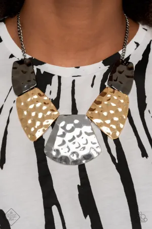 Paparazzi - HAUTE Plates  - Multi Necklace