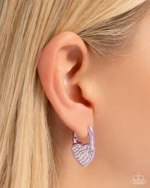 Paparazzi Padlocked Promise - Purple Earrings
