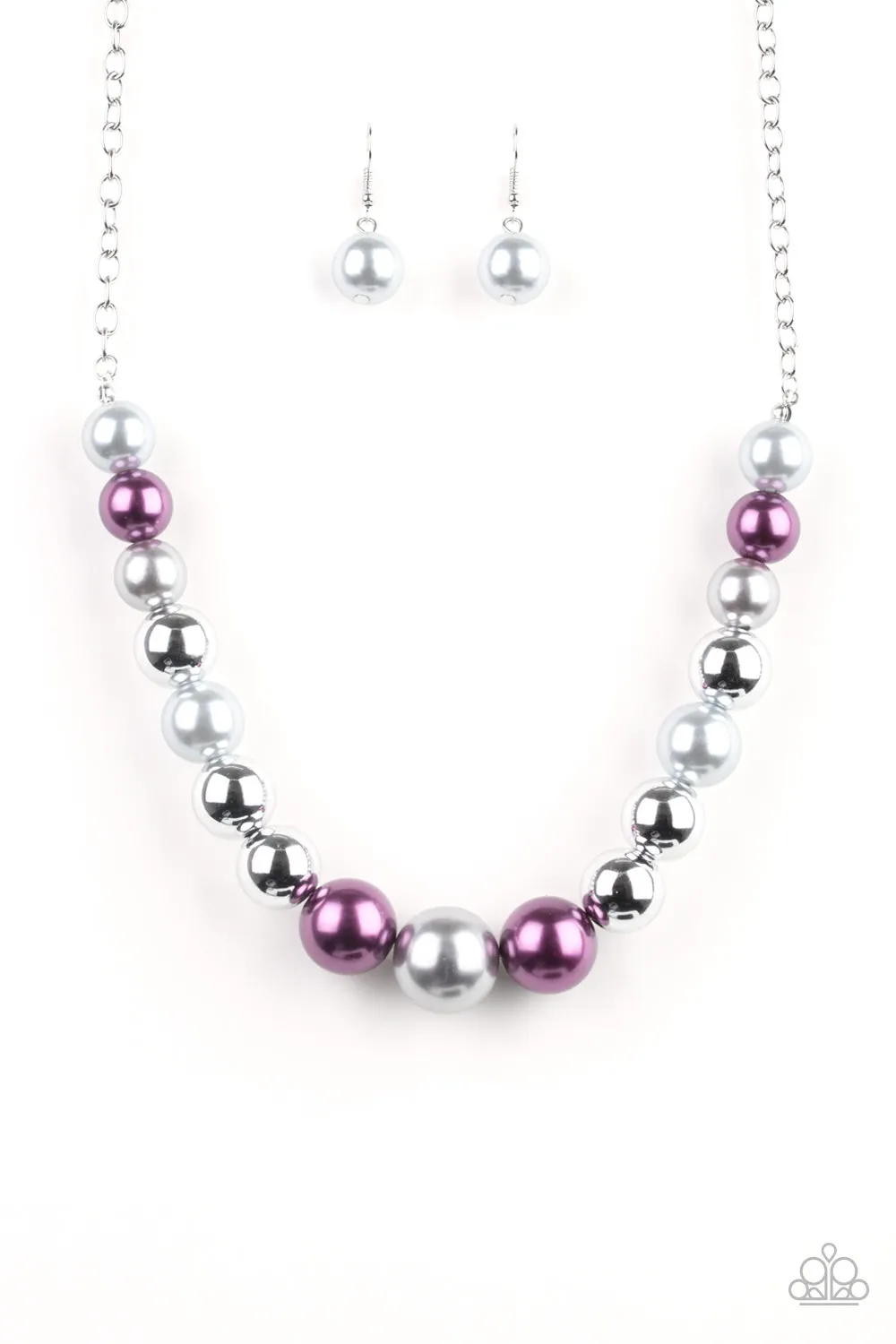 Paparazzi - Take Note - Multi Purple Necklace