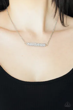 Paparazzi Timelessly Twinkling Earrings White