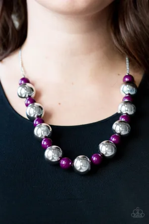 Paparazzi - Top Pop - Purple Necklace