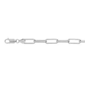 Paperclip Bracelet in Sterling Silver (15.0mm x 6.0mm) #LRW140