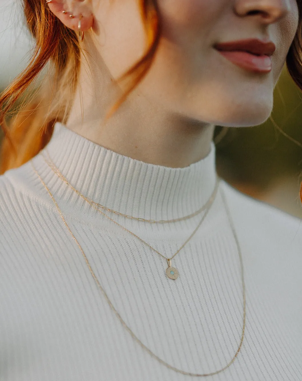Paperclip Chain Necklace | Recycled 14k Gold