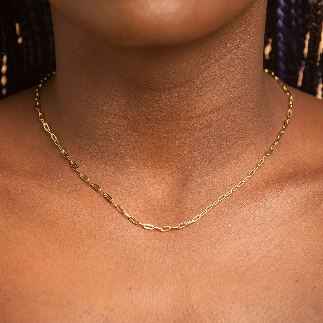 Paperclip Link Chain Necklace