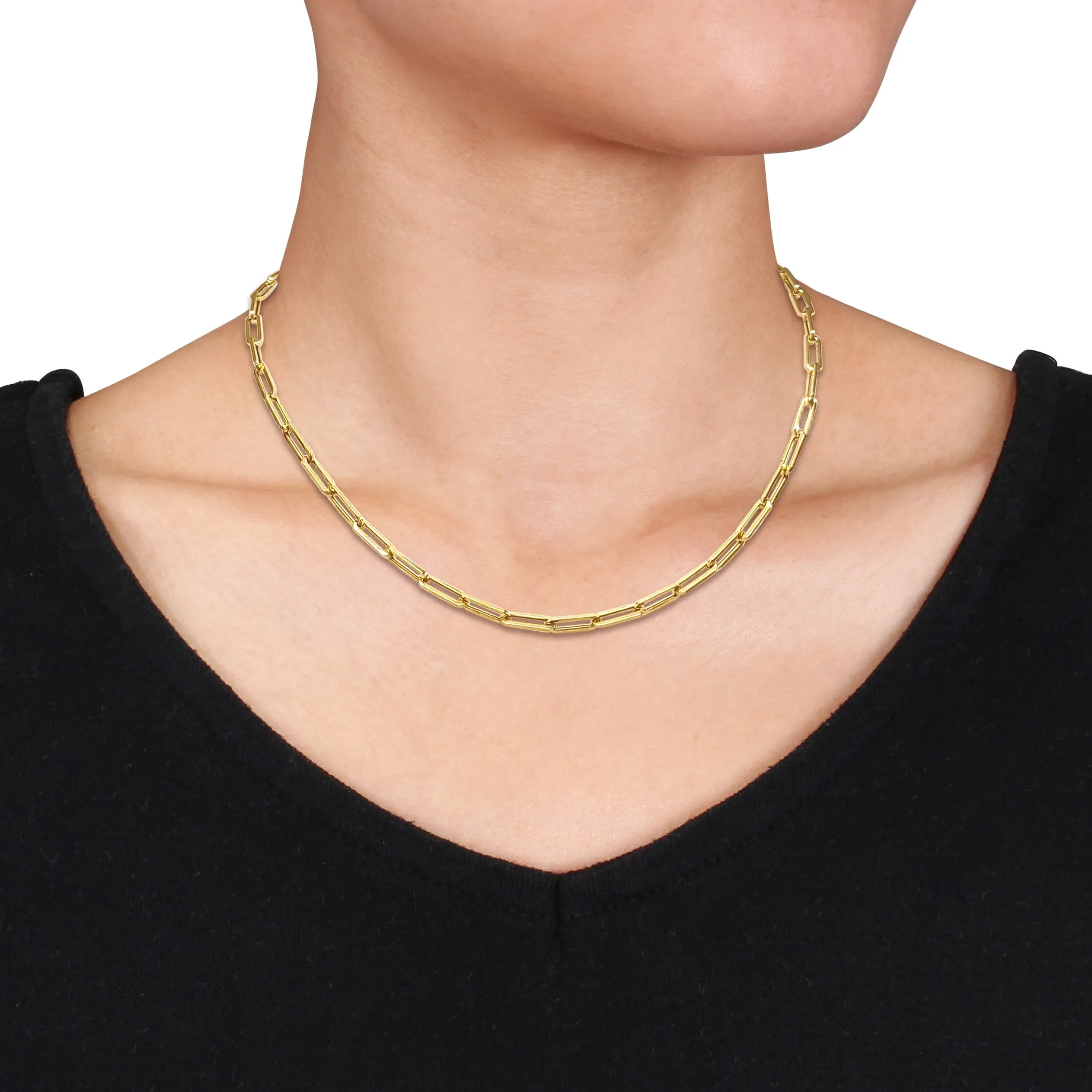 Paperclip Necklace 18 Inches, 4MM