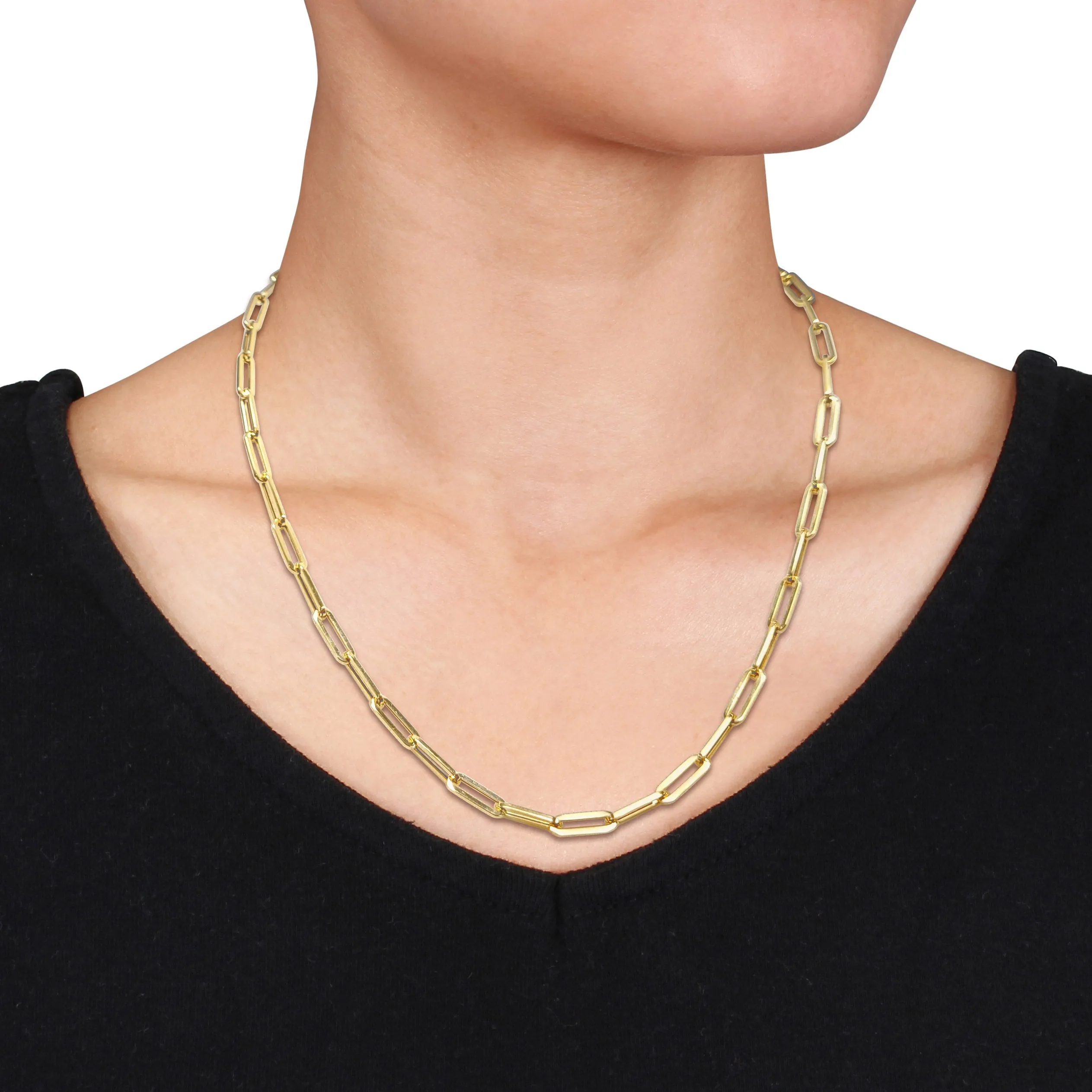 Paperclip Necklace 20 Inches, 4.5MM
