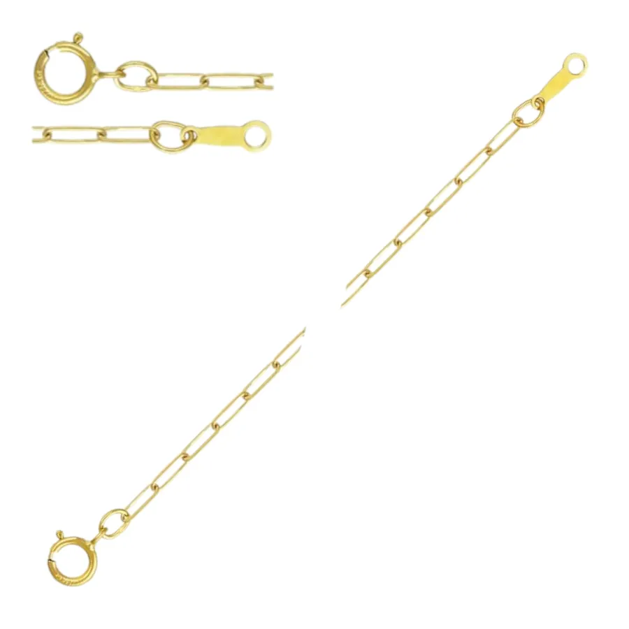 Paperclip Necklace in Yellow Gold Filled (2.0mm x 5.5mm)