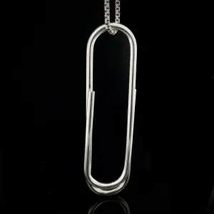 Paperclip Pendant Necklace