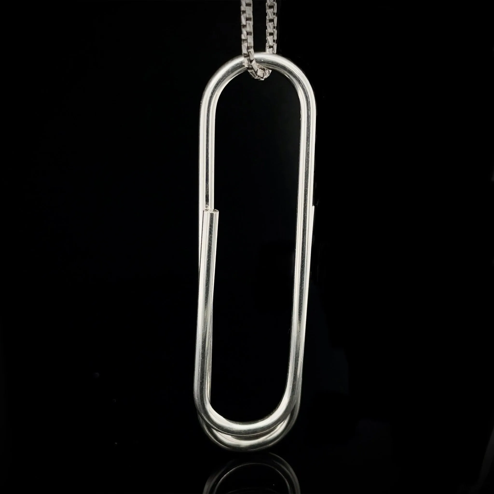 Paperclip Pendant Necklace