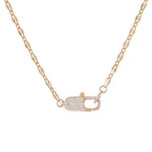 Pavé Clasp Gucci Link Necklace