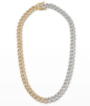 PAVÉ CURB SWAG NECKLACE - COMBO
