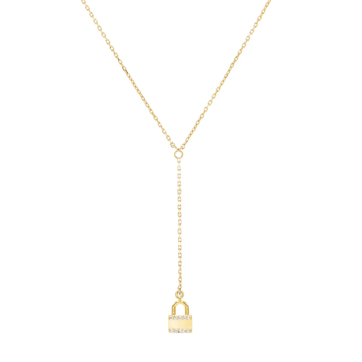 Pavé Lock Link Lariat