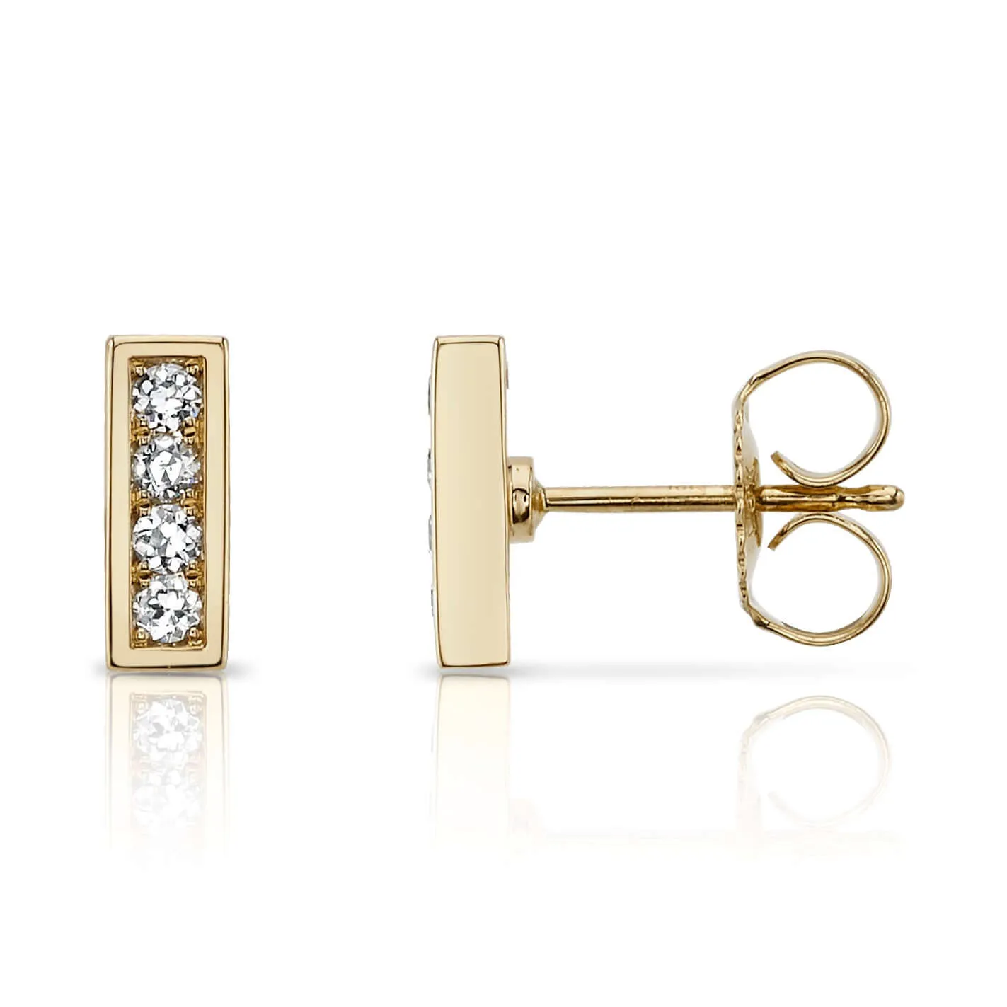 PAVÉ MONET STUDS