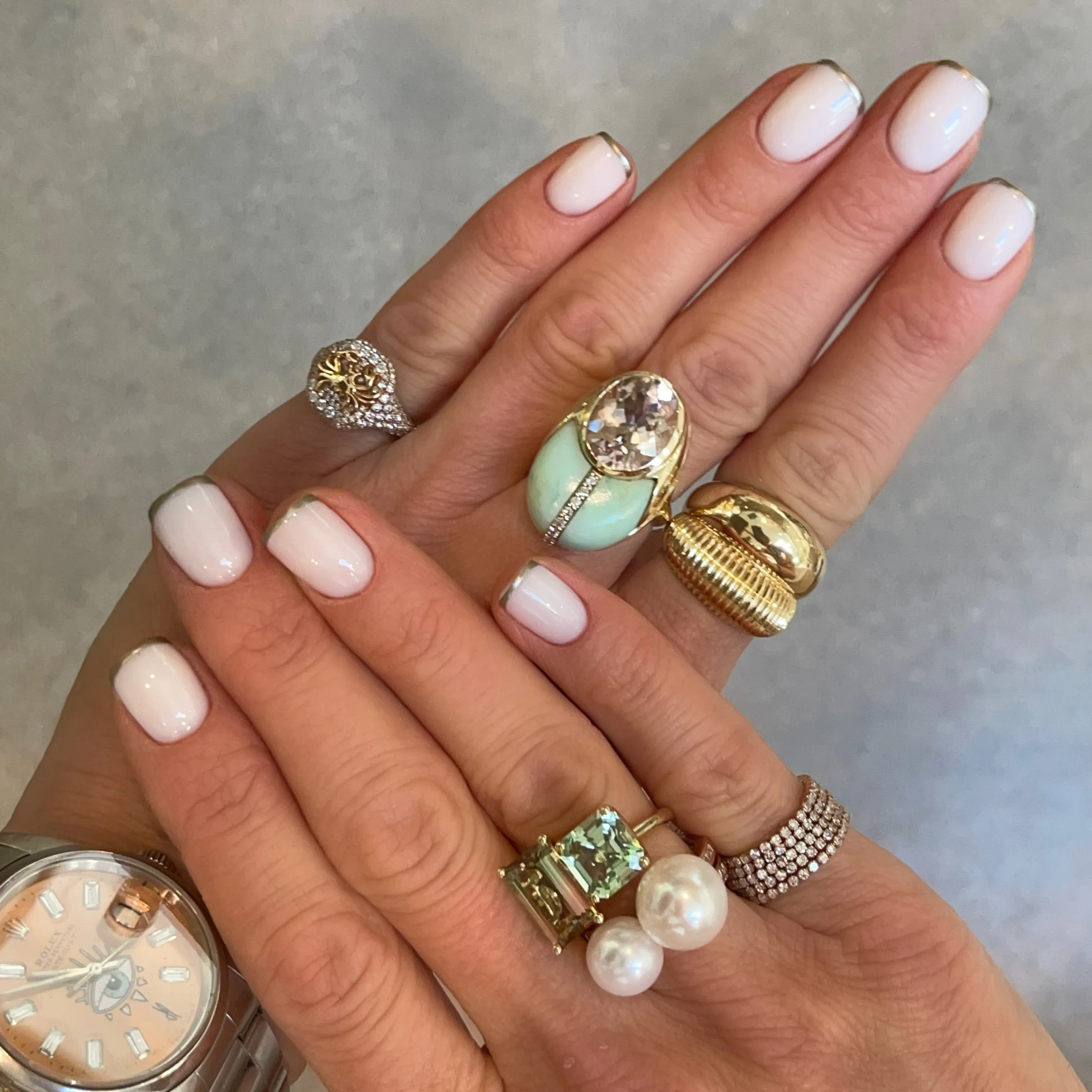 Pave Diamond Zodiac Pinky Ring