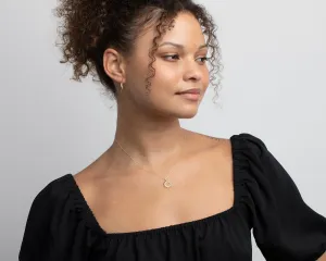 Pave Sun Necklace - 18K Gold Vermeil