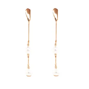 Pearl Bar Drop Earrings