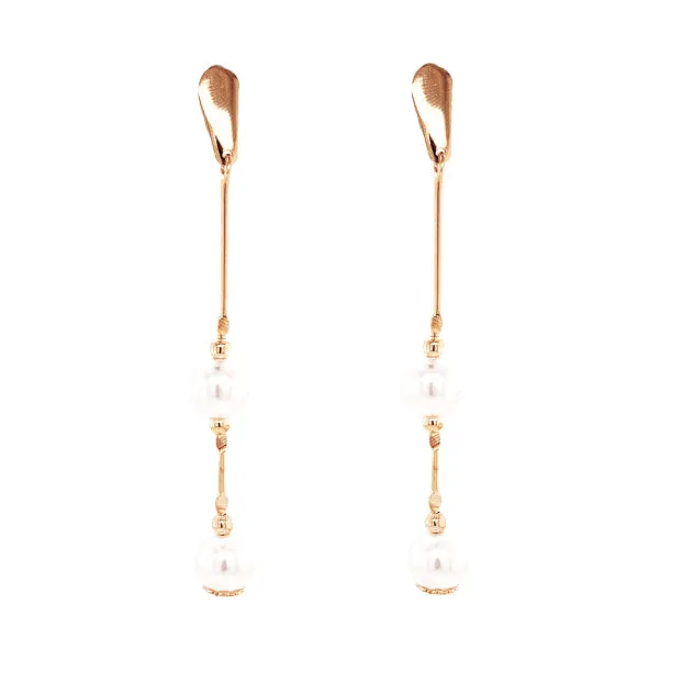 Pearl Bar Drop Earrings