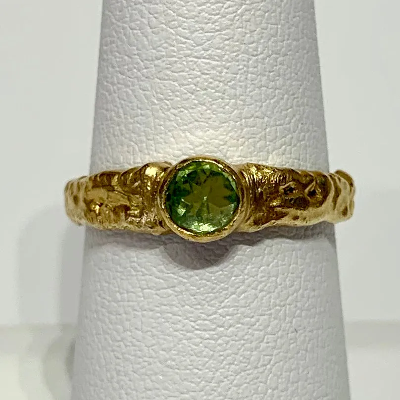 Peridot Stack Ring - 24K Gold & Silver