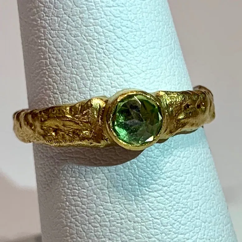 Peridot Stack Ring - 24K Gold & Silver