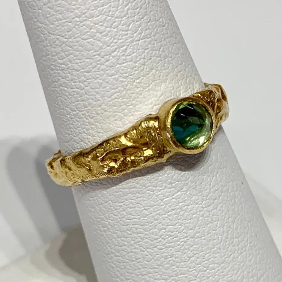 Peridot Stack Ring - 24K Gold & Silver