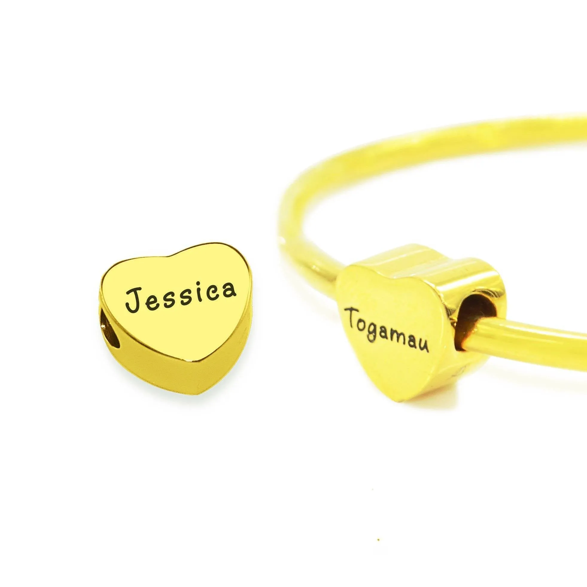 Personalised Heart Charm for Moments Bracelet