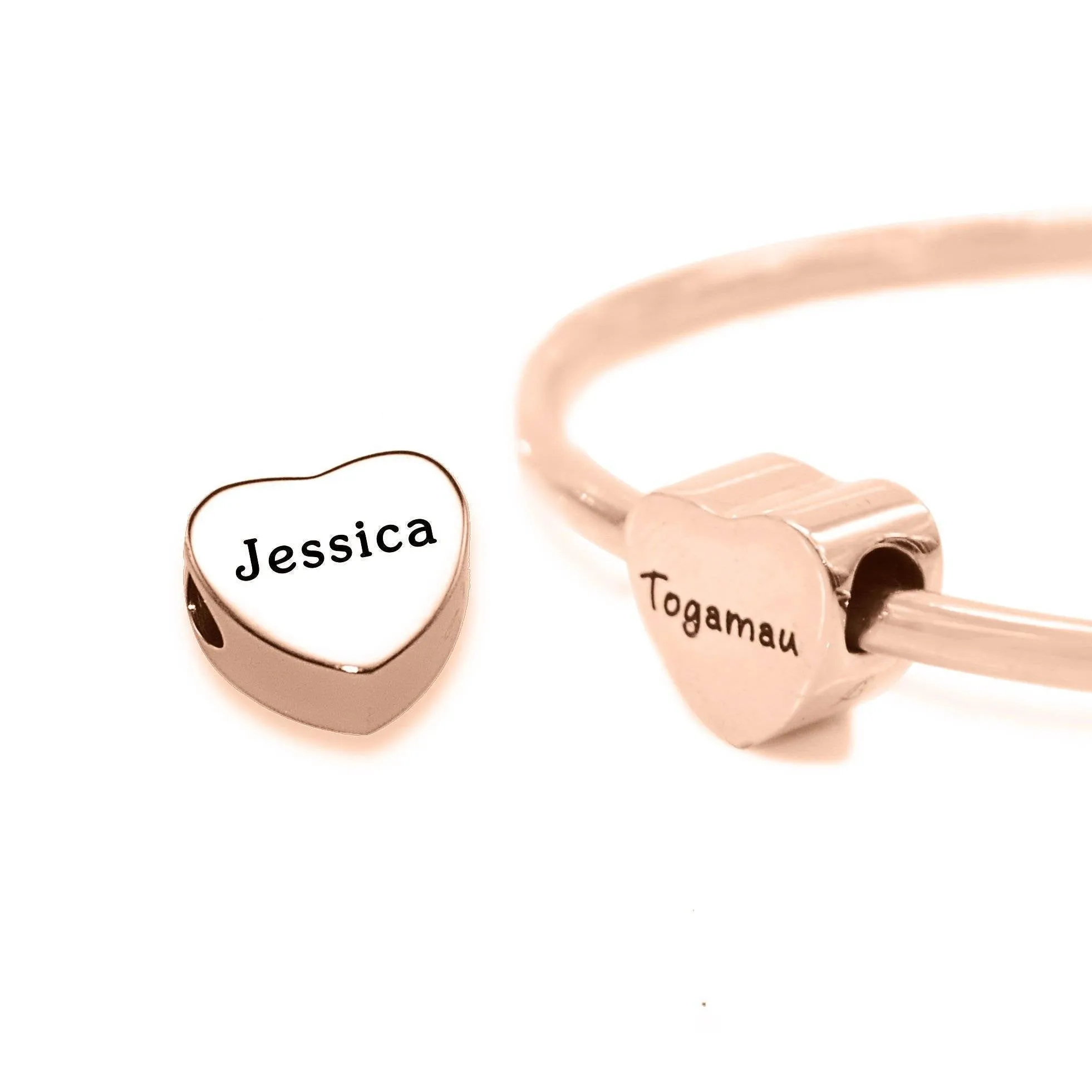 Personalised Heart Charm for Moments Bracelet