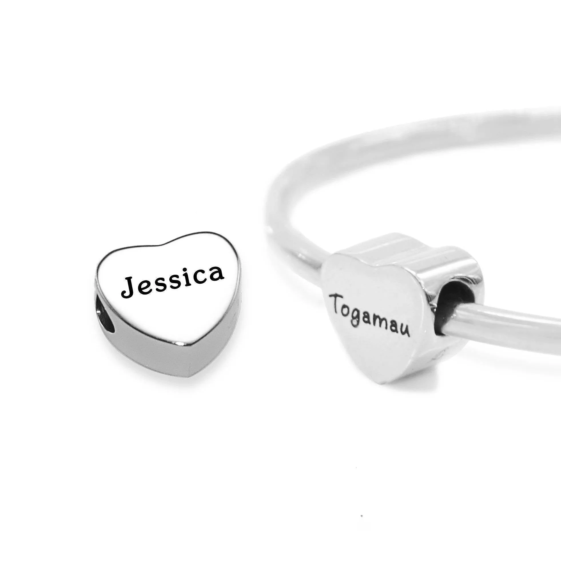 Personalised Heart Charm for Moments Bracelet
