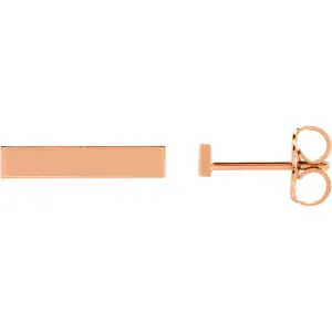 Personalized Bar Earrings (Engrave-able)