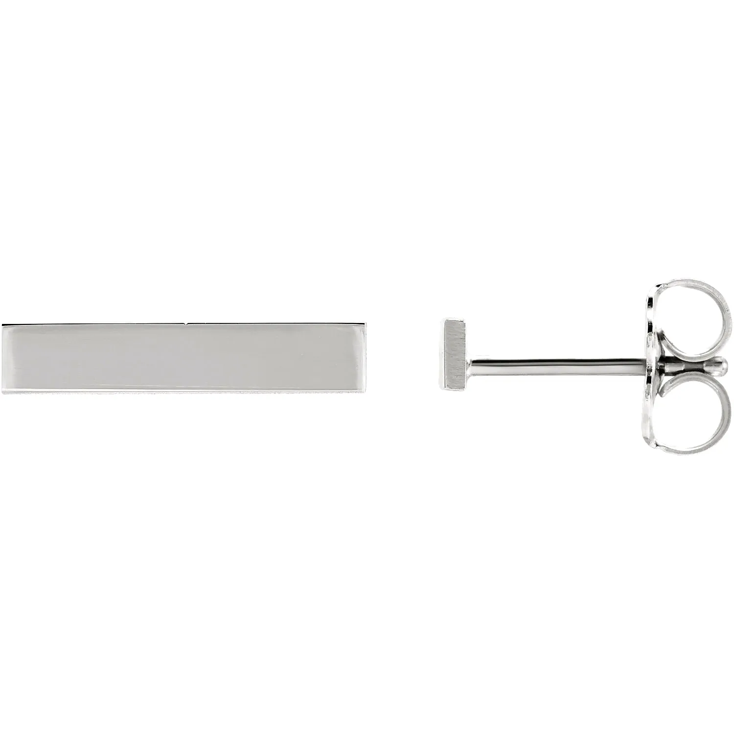 Personalized Bar Earrings (Engrave-able)