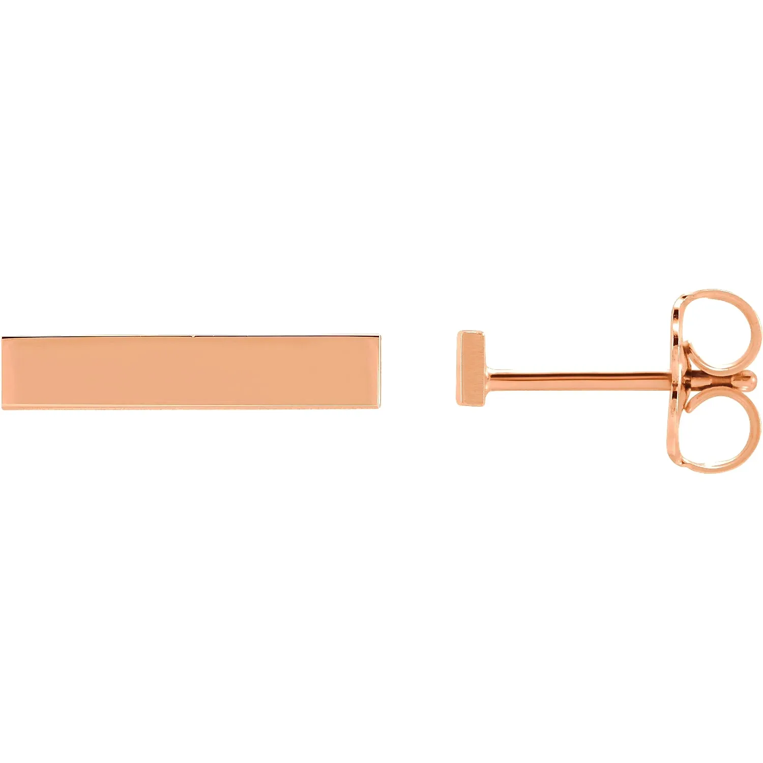 Personalized Bar Earrings (Engrave-able)