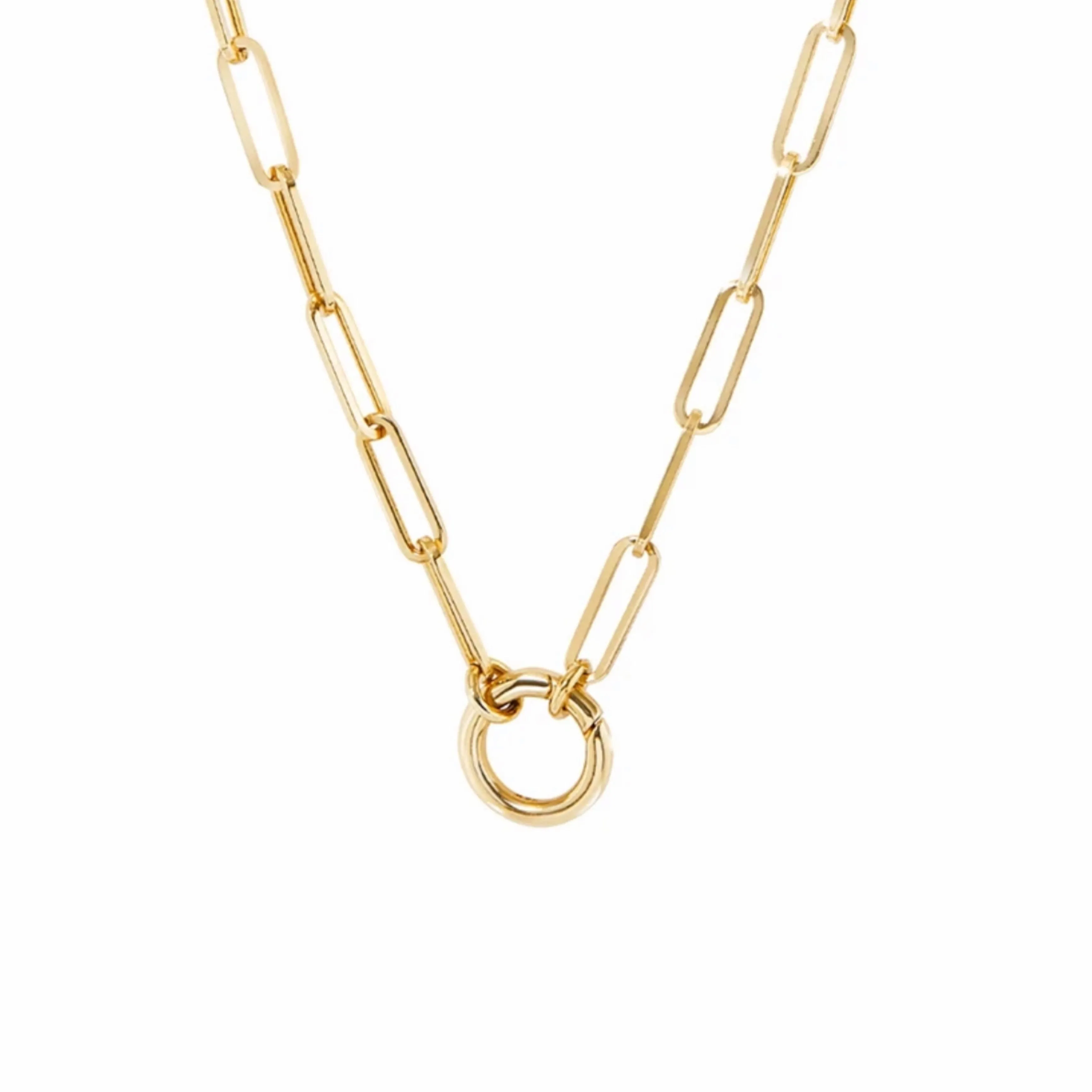 Personalized Boy and Girl Necklace - Gold