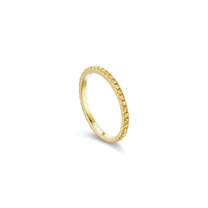 Petite Eternity Bands in Yellow Sapphire