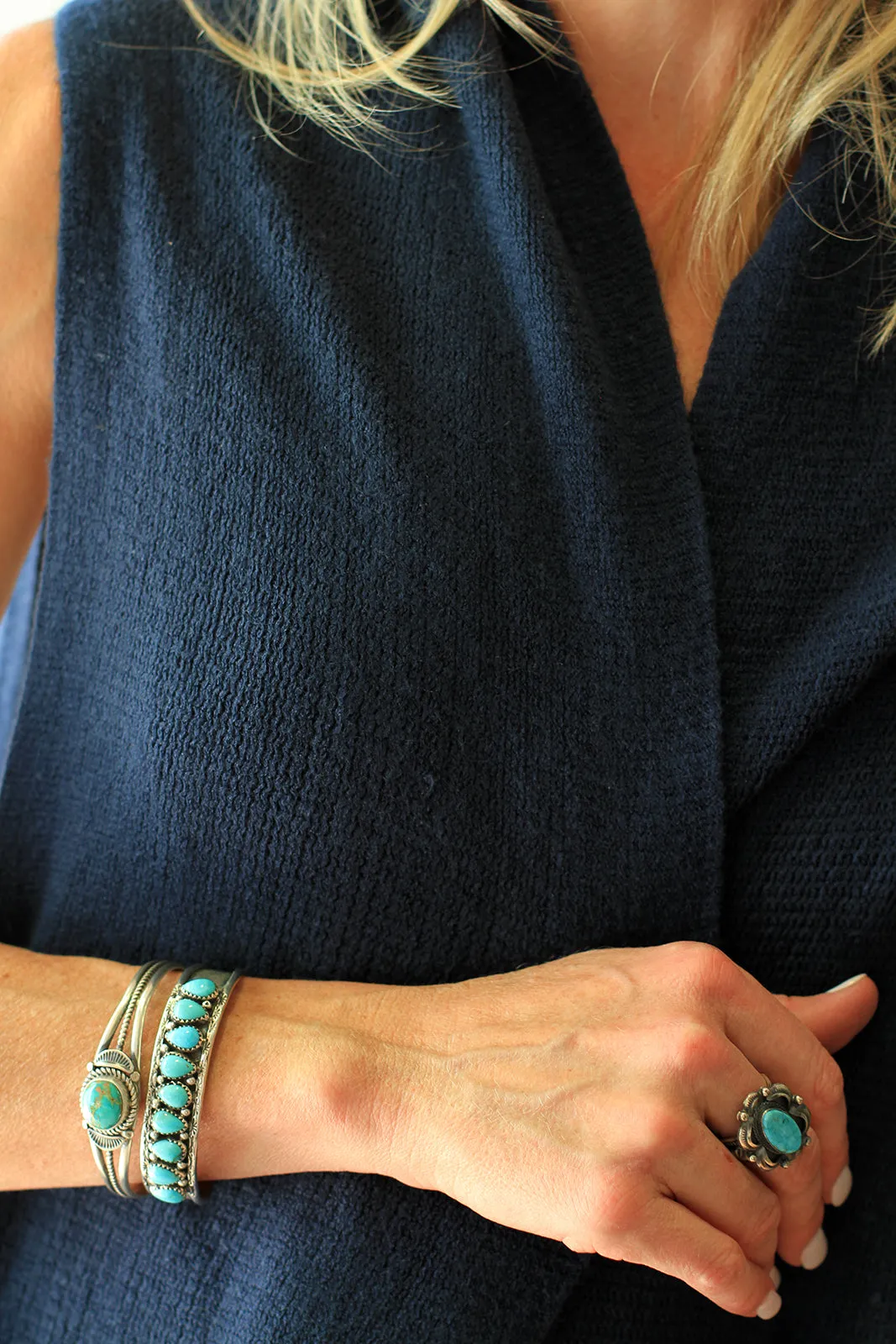 Petite Navajo Royston Turquoise Bracelet