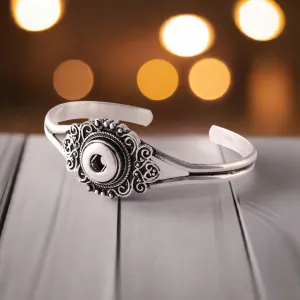 Petite Silver Tone Cuff Bracelet