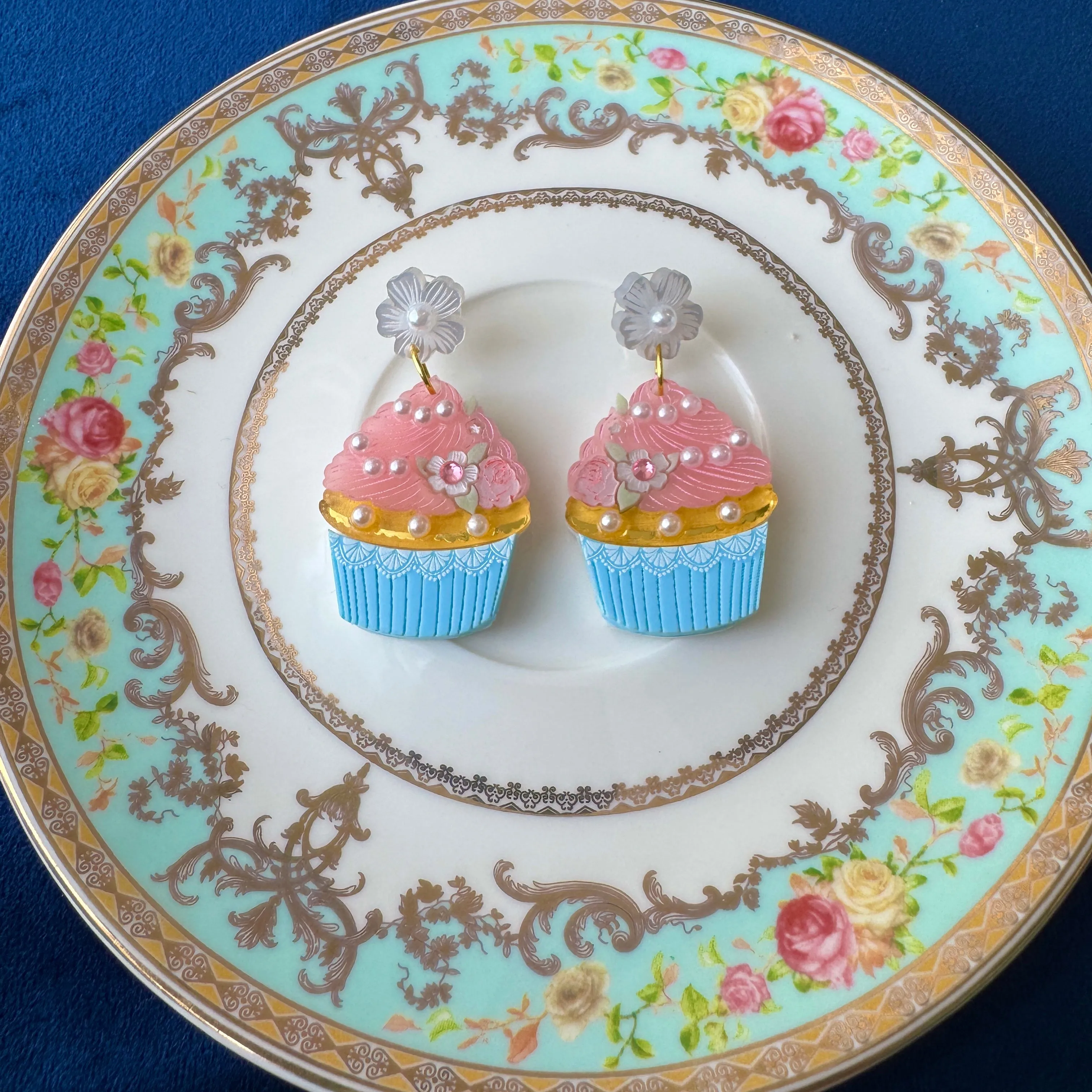 Pink cupcake 🧁 - earrings - Set of 2
