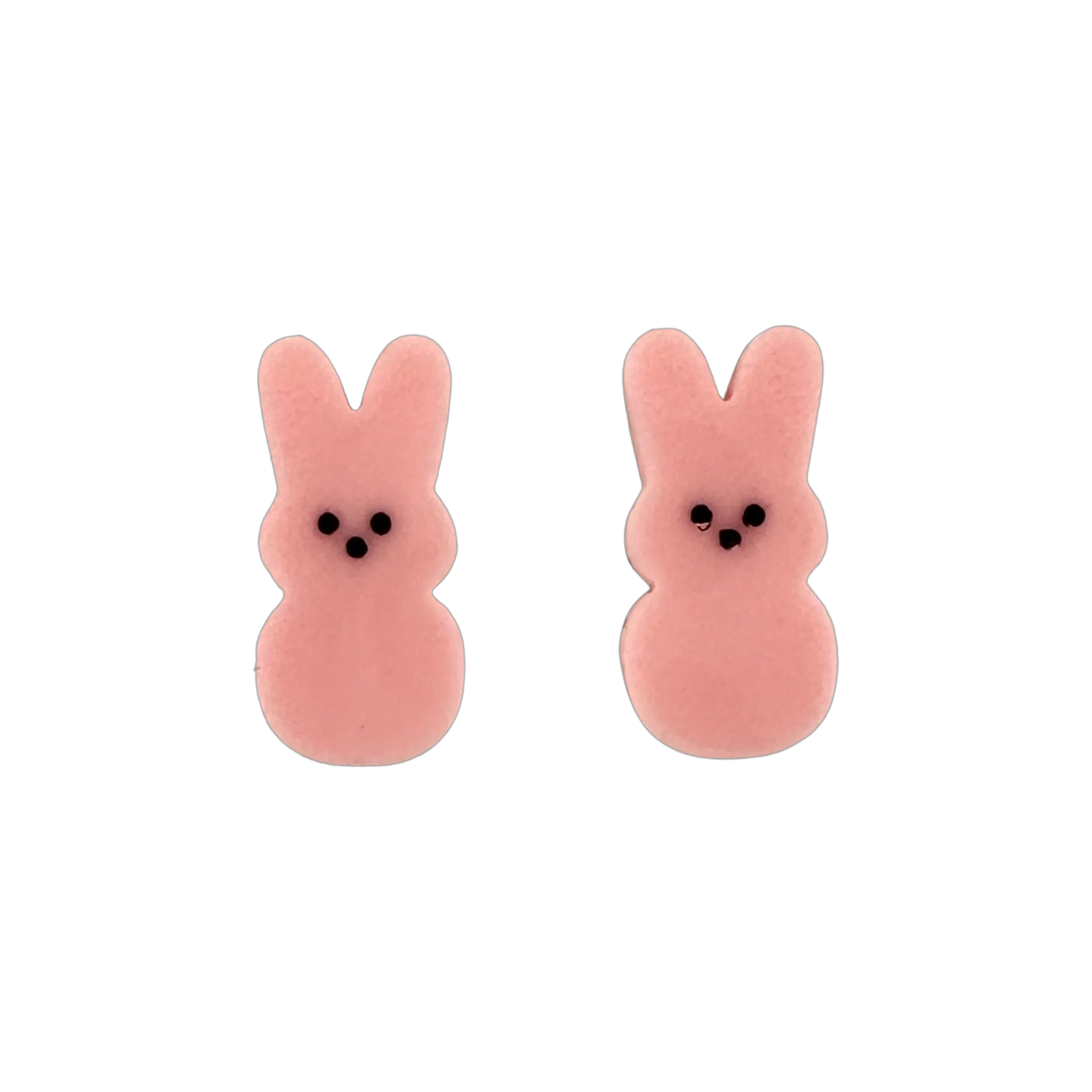 Pink marshmallow  bunny 🐰 - stud