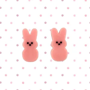 Pink marshmallow  bunny 🐰 - stud