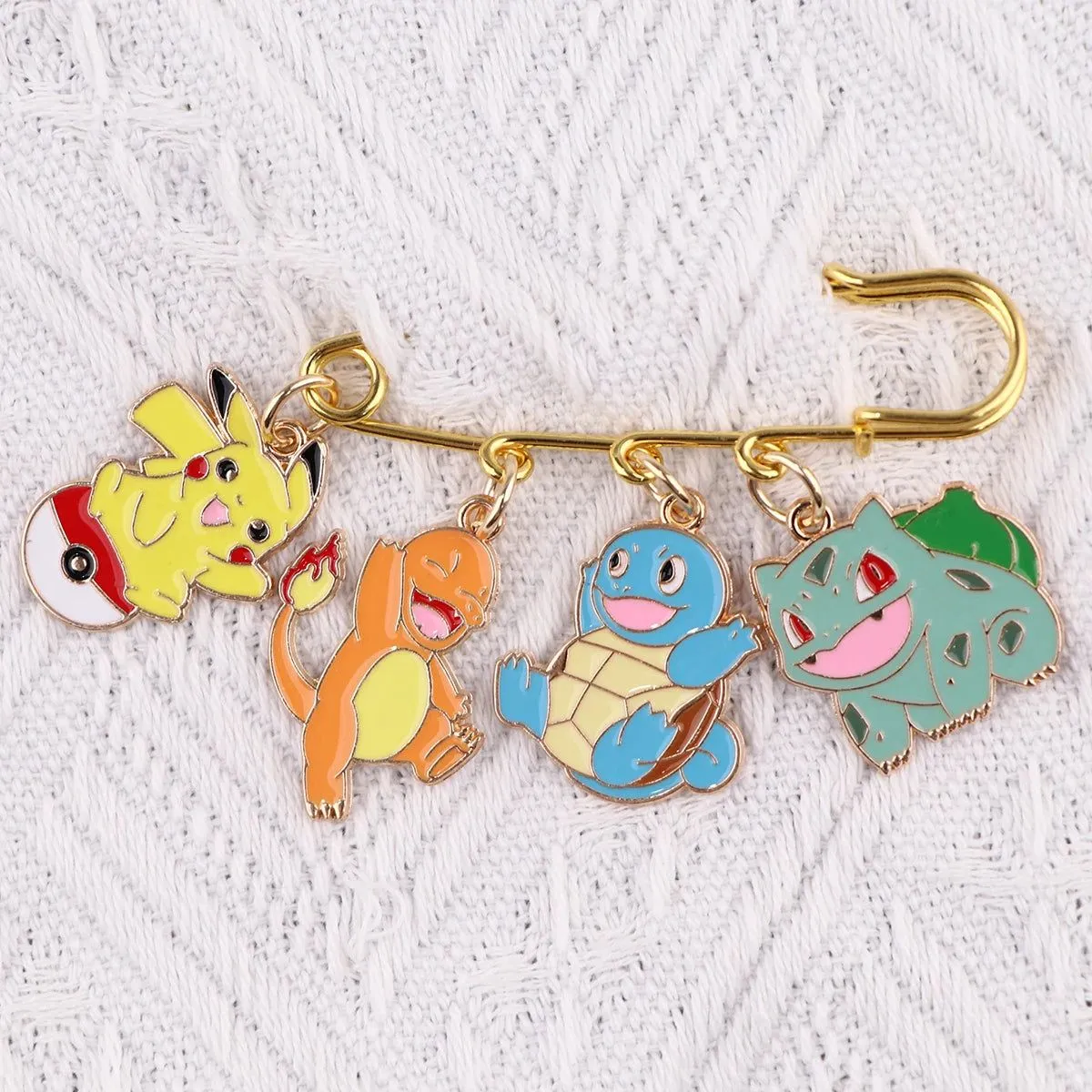 Pokemon Starters Enamel Pin Brooches