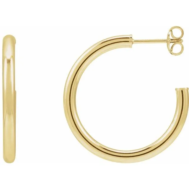 Post Hoop Earrings