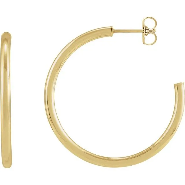 Post Hoop Earrings